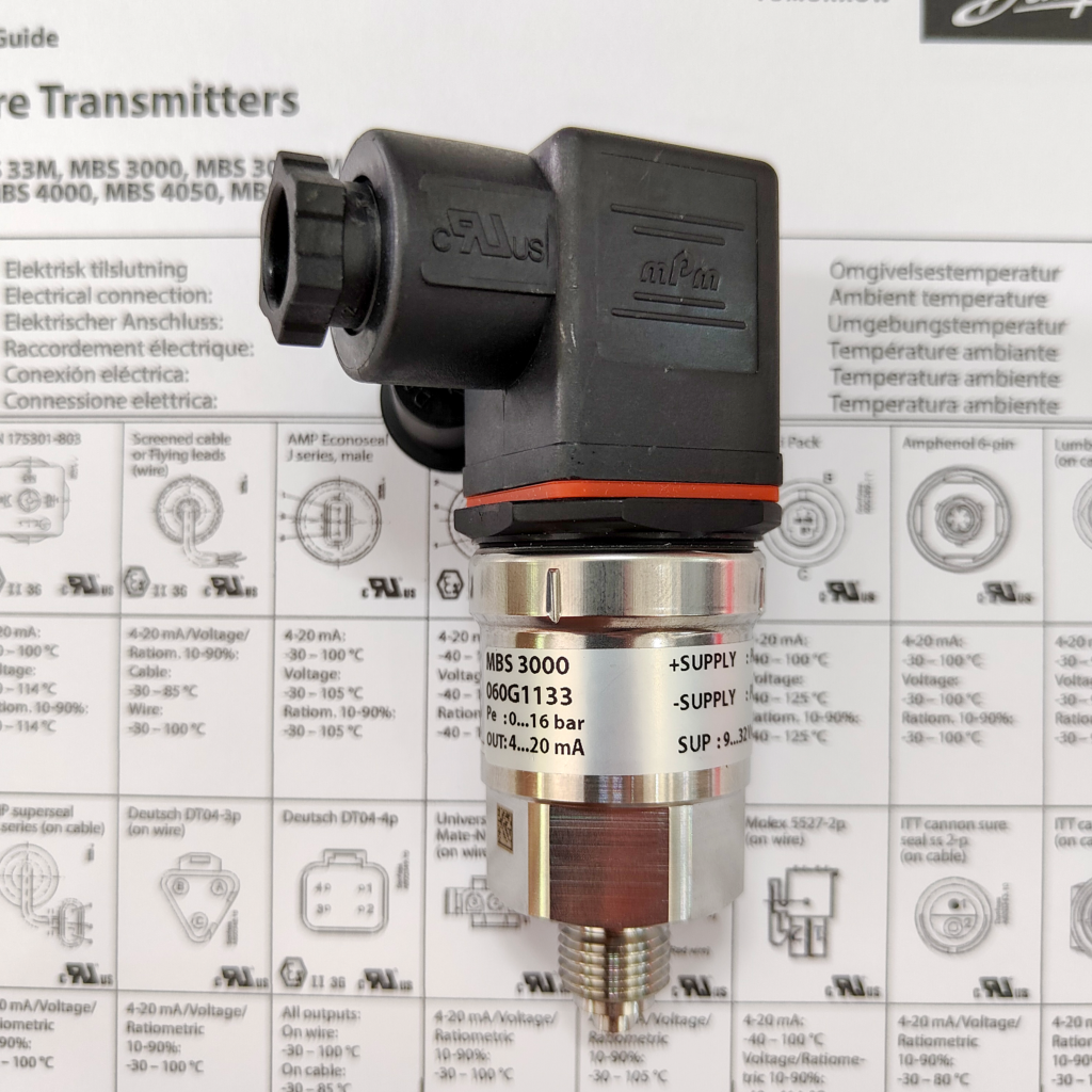 MBS3000 Pressure Transmitter Sensor - 060G1133, Industrial Pressure Probe For Oil, Gas, Water